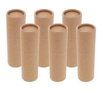 Veemoon 6pcs Essential Oil Packaging Tubes Thickened Kraft Paper Storage Containers for Crafts Cosmetics Stationery Durable Versatile Organizer Rolls