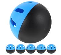 Veemoon 6pcs Eva Hollow Soft Baseball Practice Balls 74mm Lightweight Training Balls and Beginners Indoor Outdoor Baseball Softball Batting Equipment