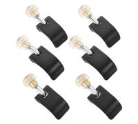 Veemoon 6pcs External Lock Clips for Trekking Poles and Walking Sticks, Sturdy Nylon Material with Nut Screws, Fit 14/16/18mm Diameter Poles, Wear-resistant Replacement Parts for Hiking