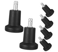 Veemoon 6Pcs Furniture Chair Casters Plug in Fixed Feet Wear Resistant Leveler for Office Chairs and Sofas Non Slip Replacement