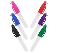 Veemoon 6pcs Golf Marker Pen Set with Ball Line Alignment Tool Multi-color Permanent Golf Ballpoint Pens for On-course Marking in Outdoor Training