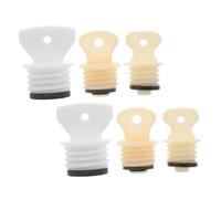 Veemoon 6pcs Hot Water Bottle Stoppers Replacement Leakproof Sealing Plugs Large, Medium, Small Gaskets for Hot Water Bags Winter Use