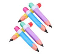 Veemoon 6pcs Inflatable Pencil Balloons Bright PVC Giant Blow Up Decorations for Birthday Classroom Back to School Graduation Party Supplies