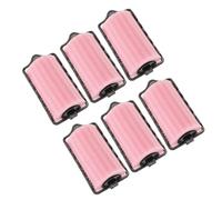 Veemoon 6pcs Large 4cm Diameter Soft Sponge Hair Rollers Hair Curlers for Medium to Long No Heat Damage Overnight Curls Comfortable Pink Styling Tools