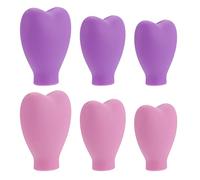 Veemoon 6Pcs Makeup Brush Covers Soft Silicone Protection for Makeup Brushes Convenient Storage for Travel Safe and Durable Essential Accessories for Outdoor Use