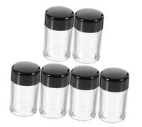 Veemoon 6pcs Makeup Powder Boxes Empty Loose Powder Containers Lightweight Bottles for Travel Jewelry Storage Daily Use Sturdy Compact Design