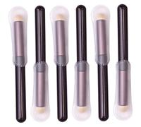 Veemoon 6Pcs Makeup Sponges with Mushroom Head Design Durable Concealer Applicators for Foundation Easy to Use Makeup Tools with Dust Cover for Application