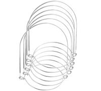 Veemoon 6pcs Mason Jars Hanging Handles Mason Jar Hook Handles Stainless Steel Universal Fit Practical Hanging Accessories and Solar Lanterns Suitable for Suspended on Hook Or Tree