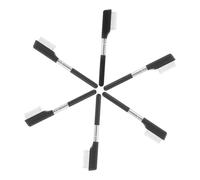 Veemoon 6pcs Metal Eyelash Separator Comb with Straight Handle for Lash and Brow Grooming Steel Tooth Design for Precise Lash Definition and Brow Makeup Portable Makeup Tool for
