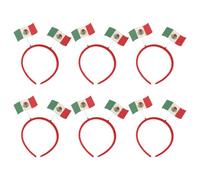 Veemoon 6pcs Mexican Head Band Masquerade Headwear 7.55x6.92x0.47in Stylish Portable Felt Pp Boost Team Unity Versatile Use Sports Fans Women Soccer Party Decorations