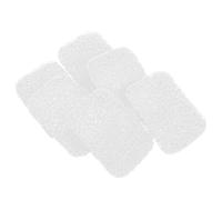 Veemoon 6pcs Non-Slip PVC Soap Drain Cushion Tray White Bathroom Soap Saver Holder with Draining Function