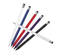 Veemoon 6pcs Pencil-style Stylus Pen for Precise Writing and Drawing Touchscreen Stylus Pen for Phone and Tablet Cute Ballpoint for Capacitive Screens