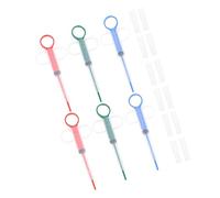 Veemoon 6pcs Pet Pill Dispenser for Guinea Pigs and Rabbits Plastic Small Animal Pill Syringe with Precise Dosing Control for Home Pet Health Supplies
