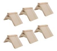 Veemoon 6pcs Pigeon Perches Parrot Perch Wood Stand Health-oriented Design Exceptional Support Solid Wood Reinforced Design Stylish Beautiful Grain Indoor Birdcage Use for Professionals