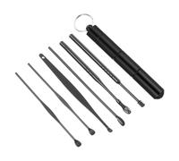 Veemoon 6Pcs Portable Ear Wax Cleansing Tool for Adults Safe Spiral Earwax Removal with Different Shapes Comfortable and Practical Ear Cleaning Kit for Complete Hygiene Maintenance