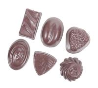 Veemoon 6pcs Pvc Tabletop Chocolate Model Set for Boys and Girls with Realistic Appearance and Different Shapes, Decorative Children Toy for Chocolate Store and Early Education Photo Prop