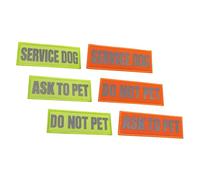 Veemoon 6pcs Reflective Dog Patch Service Dog Patches for Harness Adhesive Decorations