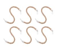 Veemoon 6pcs Rustic Jute Rope Mason Jar Handles 8mm X 28cm for Canning Jars Wire Hangers Suitable for Home Storage and Kitchen Organization