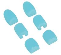Veemoon 6pcs Saxophone Side Key Pads Silicone Saxophone Side Key Cushions Blue Heightening Risers