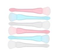 Veemoon 6pcs Silicone Face Mask Brush Scoop Double-side Mud Mask Applicators for Beauty Household Use