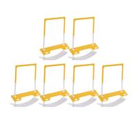 Veemoon 6pcs Small Self-Adhesive Binder Clips for Office Documents - Mini Paper Clamps with Back Glue for Filing, Classroom, Home and Conference Stationery Supplies