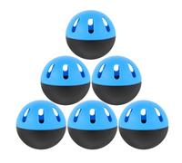 Veemoon 6pcs Soft Eva Practice Baseballs 74mm Hollow Perforated Training Balls for Indoor Outdoor Use, Lightweight Waffle Softballs for Youth Baseball Practice