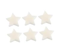 Veemoon 6Pcs Star-Shaped Oil Absorbing Filtering Sponges for Swimming Pools and Hot Tubs Reusable White Five-Pointed Cleaning Sponges for Scum Removal and Water Line Protection