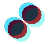 Veemoon 6pcs Three Primary Filters Red Green Blue Flexible for Classroom Light Filters Physics Experiment Teaching Tool