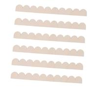 Veemoon 6pcs Unfinished Scalloped Decorative Wood Trim for DIY Home Wall Cabinet Shelf Door Frame Border Stylish Edge Molding with Unique Scallop Design Easy to Paint and Install for Craft