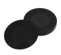 Veemoon 6pcs Vintage Vinyl Record Coasters Set 5cm Retro Drink Cup Mats for Tabletop Protection Coffee Mug Pads Home Decor Music Bar Supplies