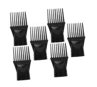 Veemoon 6pcs Wide Tooth Comb Attachment for Hair Dryer Heat Resistant Plastic Concentrator Nozzle for Smooth Styling Lightweight Blow Dryer Accessory for Home and Travel Use
