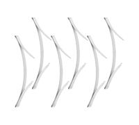Veemoon 6pcs Window Screen Mounting Spring Clip Set Manganese Steel Construction Silver Anti Rattle Clips for Sliding Doors and Wardrobe Doors Silent Operation for Households and ” Rooms