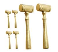 Veemoon 6PCS Wooden Judge Gavels Lotus Wood Hammers for Lawyer Theme Party Favors Courtroom Role Play Creative Play Accessories Safe Material