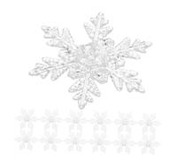 Veemoon 70pcs Big Snowflake Plastic Lamp Shade Cover for 5mm