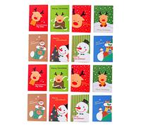 Veemoon 72 Pcs Christmas Pocket Notepads Assorted Color Cute Cartoon Designs Practical Writing Memo Pads for School Party Favors Holiday Stationery