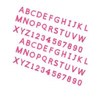 Veemoon 72pcs Embroidered Alphabet Patches A-z Letters Numeric Appliques for DIY Clothing Bags Hats Sewing Craft Decoration