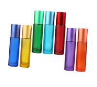 Veemoon 7Pcs Essential Oil Bottle Mixed Color Roll Perfume Bottles for Travel Leak Subpackaging Containers for Synthesis Oil and Perfume Storage