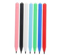 Veemoon 7pcs Lcd Writing Tablet Stylus Set Replacement Pens for Boys and Girls Drawing Doodle Boards and Writing Tablets Includes Black Red Blue Green White Pink Light Blue