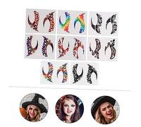 Veemoon 8 Pairs Eyeshadow Stickers and Eye Decor Paste, Self-adhesive Temporary Face Decoration, Variety Pack for Eye Makeup and Festival Looks