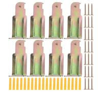 Veemoon 8 Sets Heavy Duty Fire Extinguisher Mount Wall Hook Bracket with Screws and Expansion Tubes Small Design for Dust Protection Support for Commercial and Residential Use Indoor