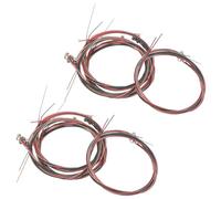 Veemoon 8 Sets Steel Acoustic Guitar Strings Replacement Kit, Colored 6-String Set for Classical and Folk Guitars with Platinum Packaging, Suitable for Practice and Performance