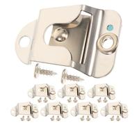Veemoon 8 Sets Vehicle Microphone Holder Metal Clip with Screw Mount for Car Radio Handheld Mic Stand Truck Cb Radio Microphone Bracket Use