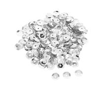 Veemoon 800pcs 8mm Round Curved Cup Sequins Silver Loose Plastic Embroidery Sequins for Sewing DIY Crafting and Fashion Design Projects in UK