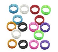 Veemoon 80pcs Large Hair Cutting Scissor Rings Silicone Inserts Soft Colorful Finger Protectors for Comfortable Dog Grooming and Professional Barber Shears Fit for Precise Trimming