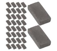 Veemoon 80pcs Miniature Grey Bricks for Turtle Tank Steps, Micro Landscape Terrarium Decor, Tiny Building Blocks for Fish Tank and Reptile Habitat Accessories