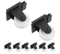 Veemoon 8pcs 1.5 Inch Fixed Hardware Casters for Furniture Cart Drawer Bed Wheels Cabinet Mini Sliding Workbench Wheels