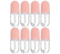 Veemoon 8pcs 5ml Mini Lip Gloss Containers Refillable Lip Balm Bottles with Screw Caps Portable Cosmetic Supply for Travel and DIY Care