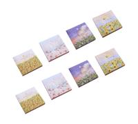 Veemoon 8pcs Artistic Sticky Memo Notes Tearable Adhesive Notepads for Office Home and School Use Creative Reminder for Important Tasks and Future Plans