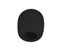 Veemoon 8pcs Black Microphone Windscreens Thick Sponge Covers for Wind Protection and Cushion Replacement Suitable for News Interviews and Conference Room Use