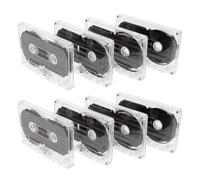 Veemoon 8pcs Blank Audio Cassette Tapes Recording Portable for Music Speech and Language Learning Empty Cassette